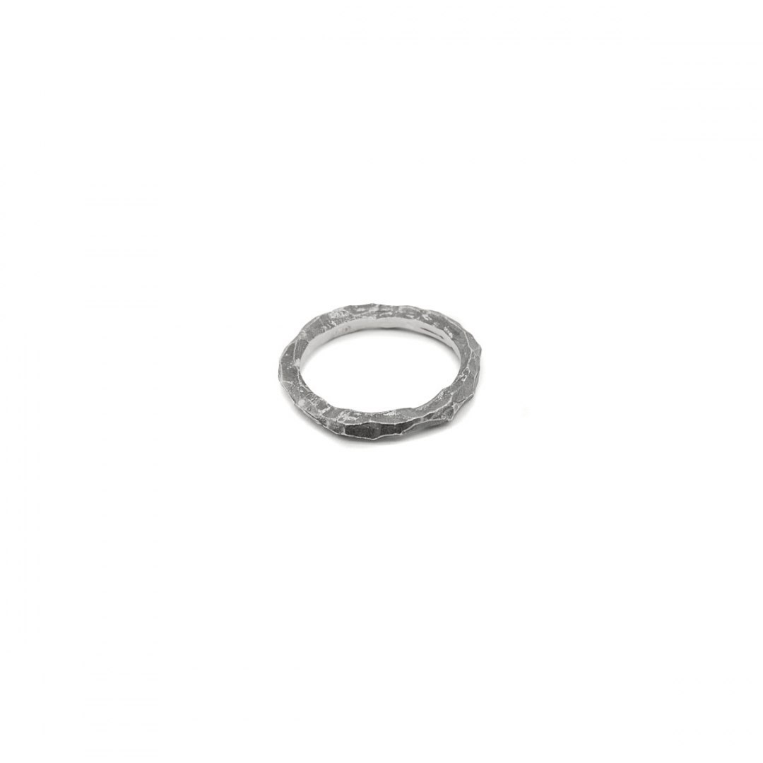 AX/ black silver ring