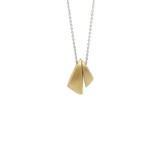 BLOW double / brass necklace