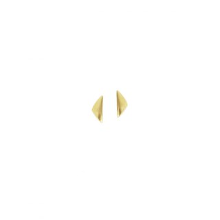 BLOW mini / gold satin earrings