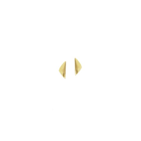 BLOW mini / gold satin earrings