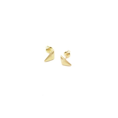 BLOW mini / gold satin earrings