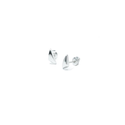 BLOW mini / glossy silver earrings