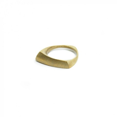 BLOW ring / satin brass