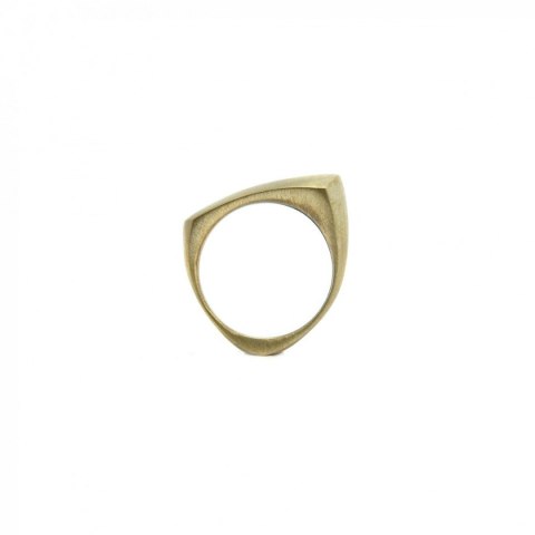 BLOW ring / satin brass