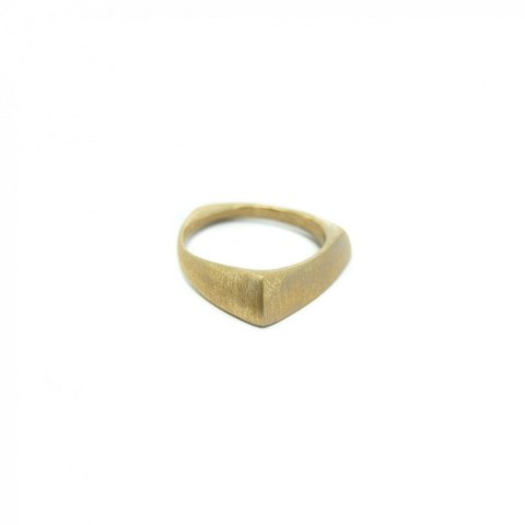 BLOW ring / satin brass