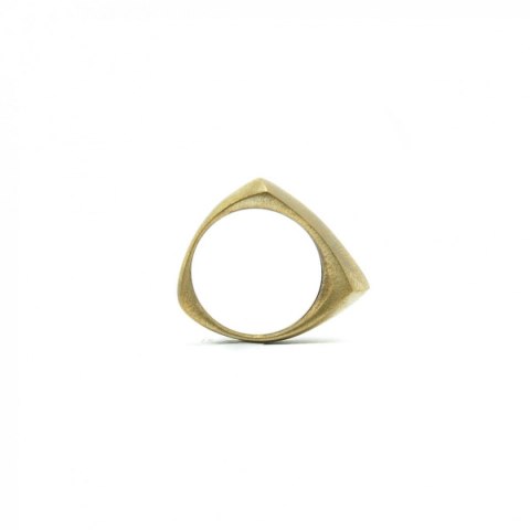 BLOW ring / satin brass