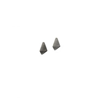 GEOMMETRY / BLACK silver earrings