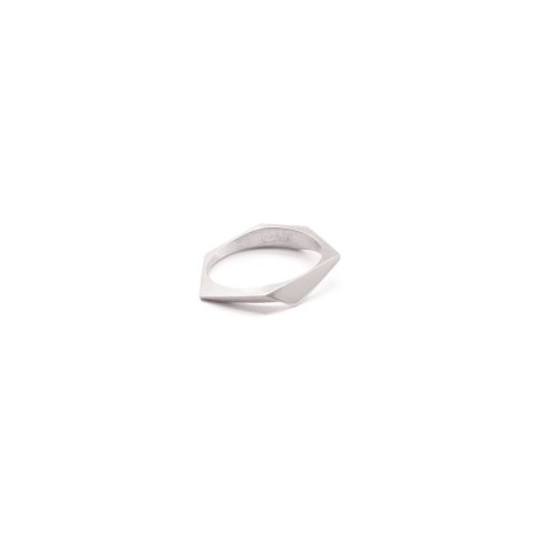 ONE EDGE mini / SATIN SILVER RING