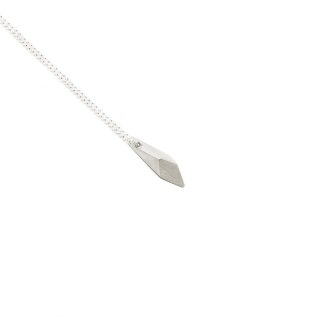 ONE EDGE / satin silver necklace