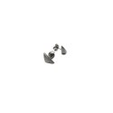 BLOW mini / black silver earrings