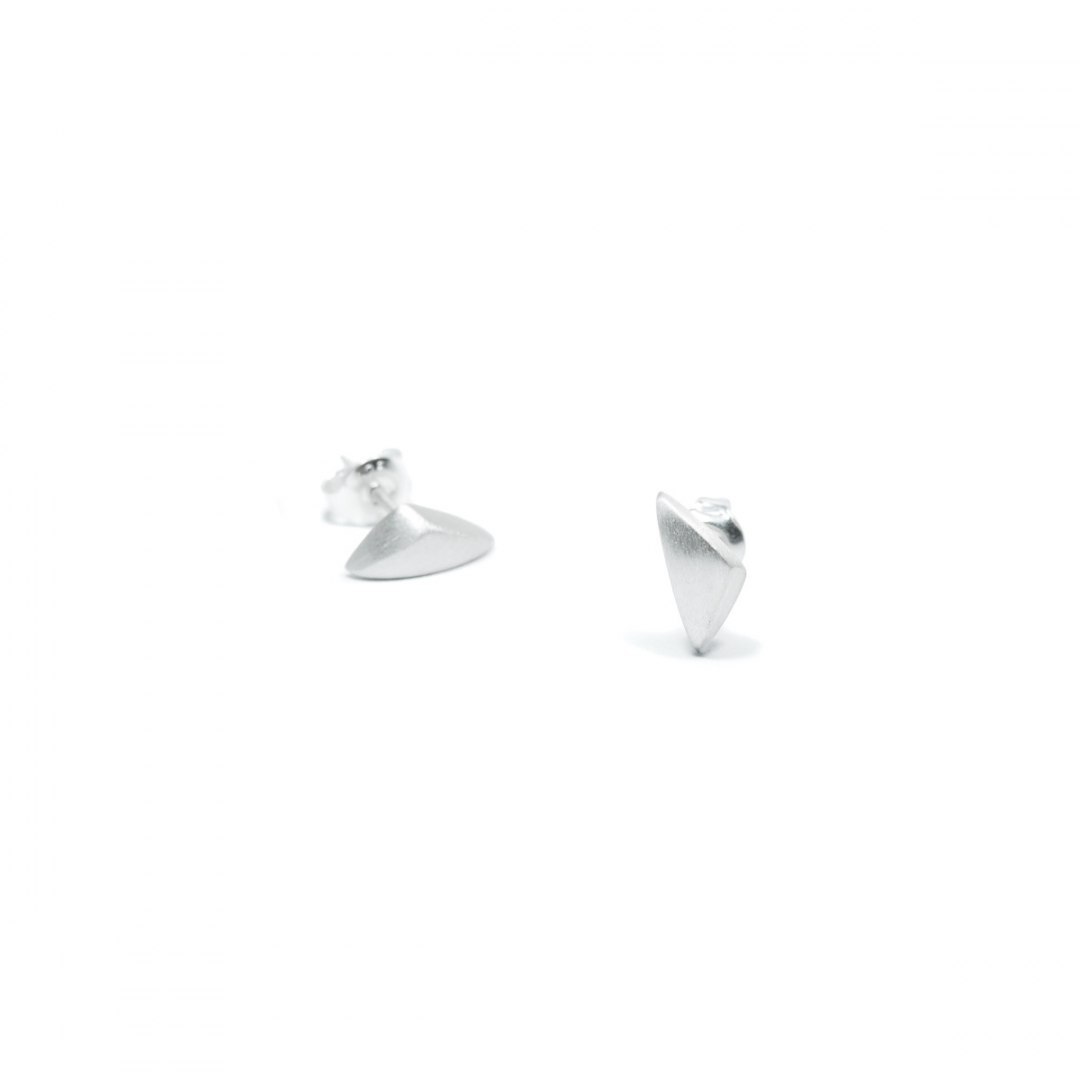 BLOW mini / satin silver earrings BLOW mini / satin silver earrings