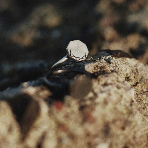 LABEL/ SATIN SILVER RING LABEL/ SATIN SILVER RING