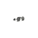 LABEL mini earrings / black silver
