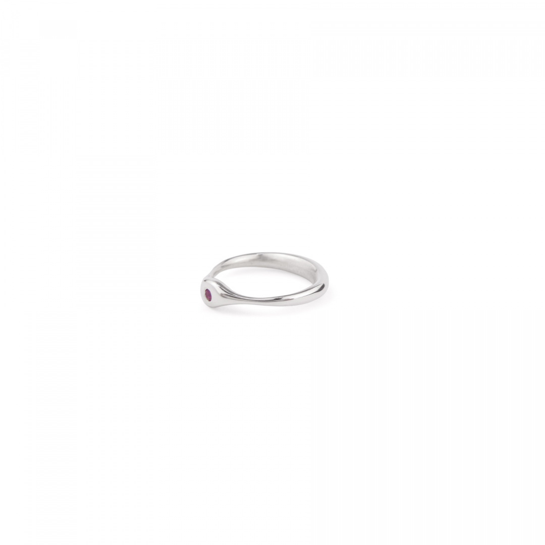 Little GEM / glossy silver with ametyst Little GEM / glossy silver with ametyst