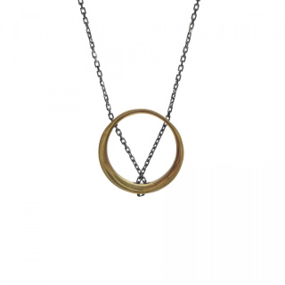 MINIMAL BIG necklace / brass