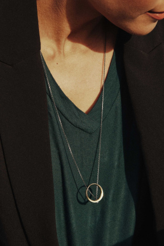 MINIMAL BIG necklace / brass