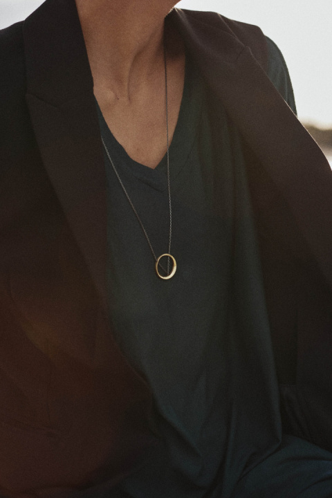 MINIMAL BIG necklace / brass