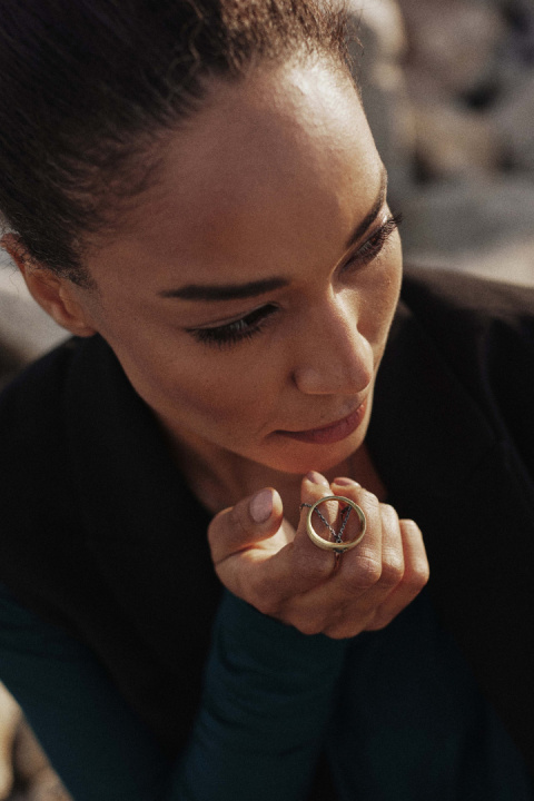 MINIMAL BIG necklace / brass