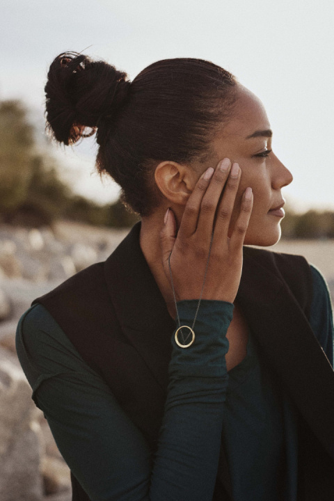 MINIMAL BIG necklace / brass