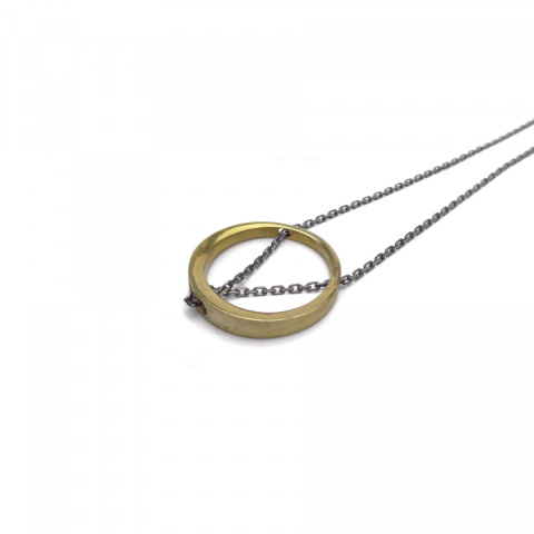 MINIMAL BIG necklace / brass