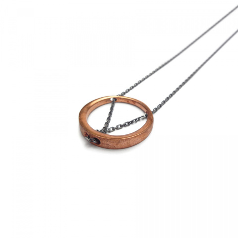 MINIMAL BIG necklace / copper