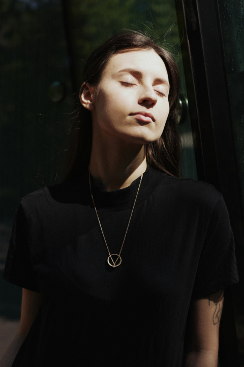 MINIMAL BIG necklace / gold