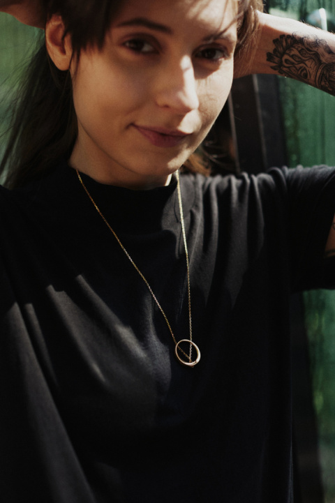 MINIMAL BIG necklace / gold