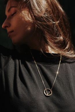 MINIMAL BIG necklace / gold