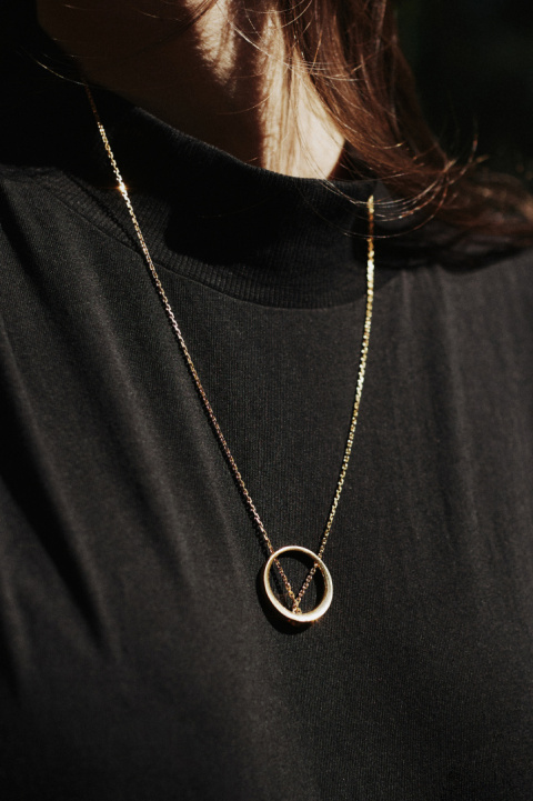 MINIMAL BIG necklace / gold