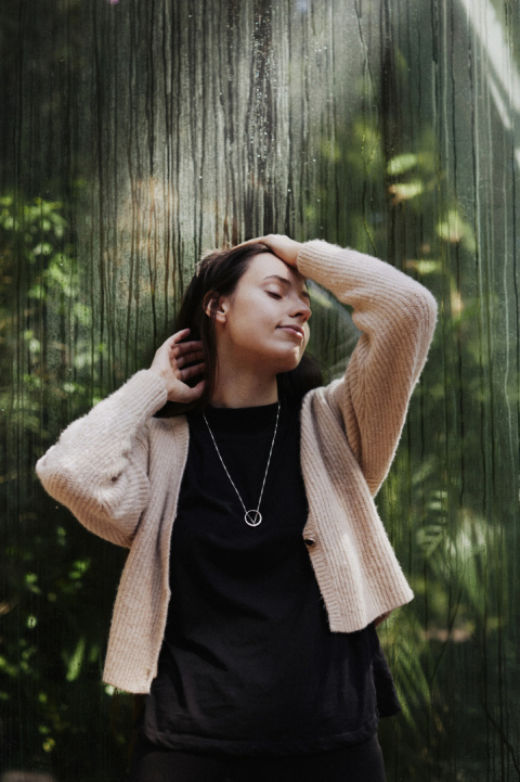 MINIMAL BIG necklace / silver