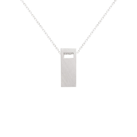 MONOLITH big / silver necklace