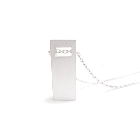 MONOLITH big / silver necklace