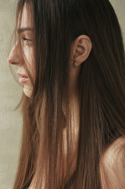 SMOOTH AVO / silver earrings