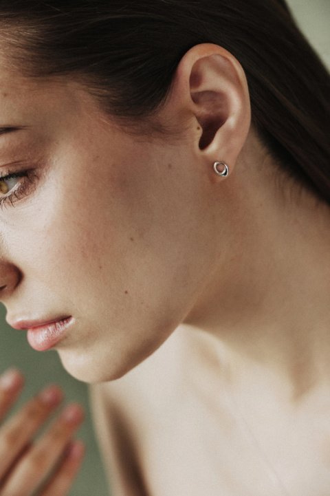 SMOOTH mini / silver earrings