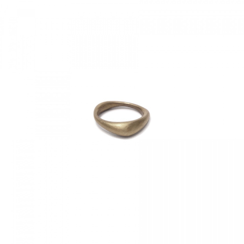 SMOOTH / satin brass ring