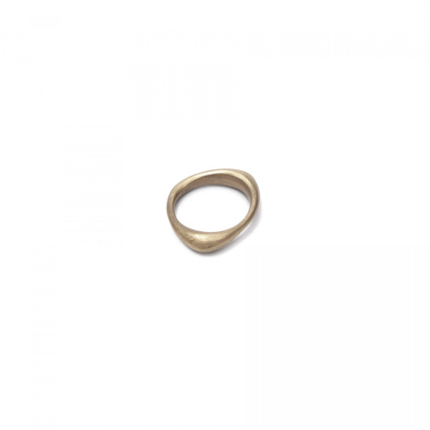 SMOOTH / satin brass ring