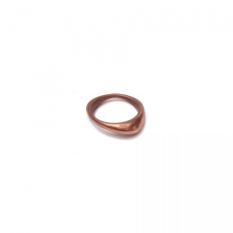 SMOOTH / satin copper ring