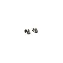 TRI mini / black silver earrings