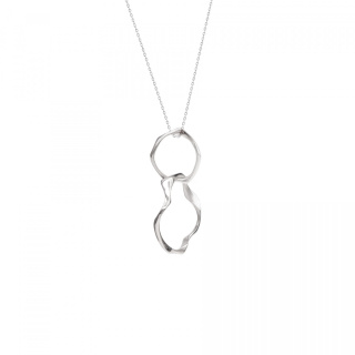 WAVES Circle / silver necklace