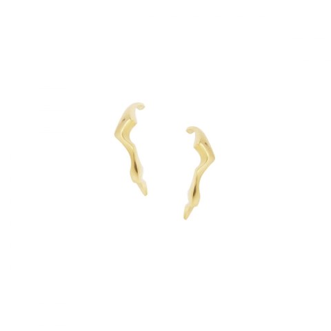 WAVES Semicircle / gold earrings