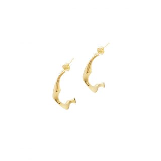 WAVES Semicircle / gold earrings