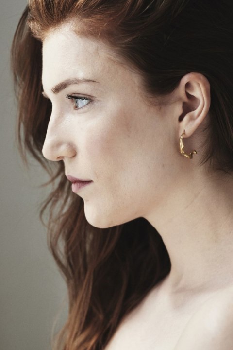 WAVES Semicircle / gold earrings