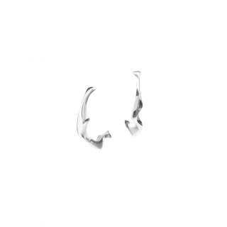 WAVES Semicircle / silver earrings