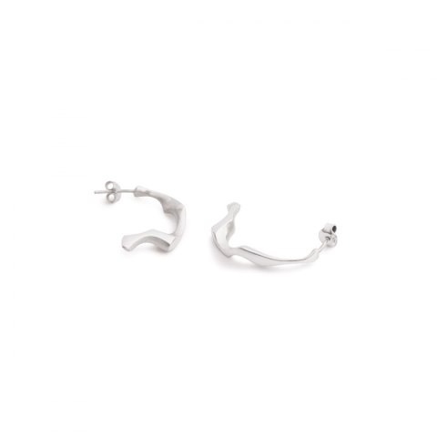 WAVES Semicircle / silver earrings