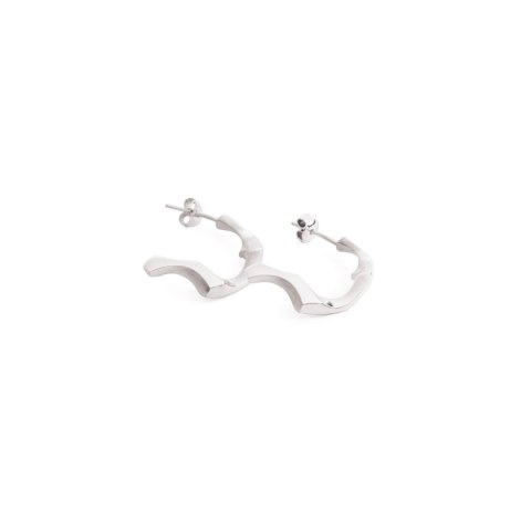 WAVES Semicircle / silver earrings