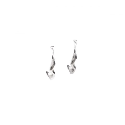 WAVES Semicircle / silver earrings