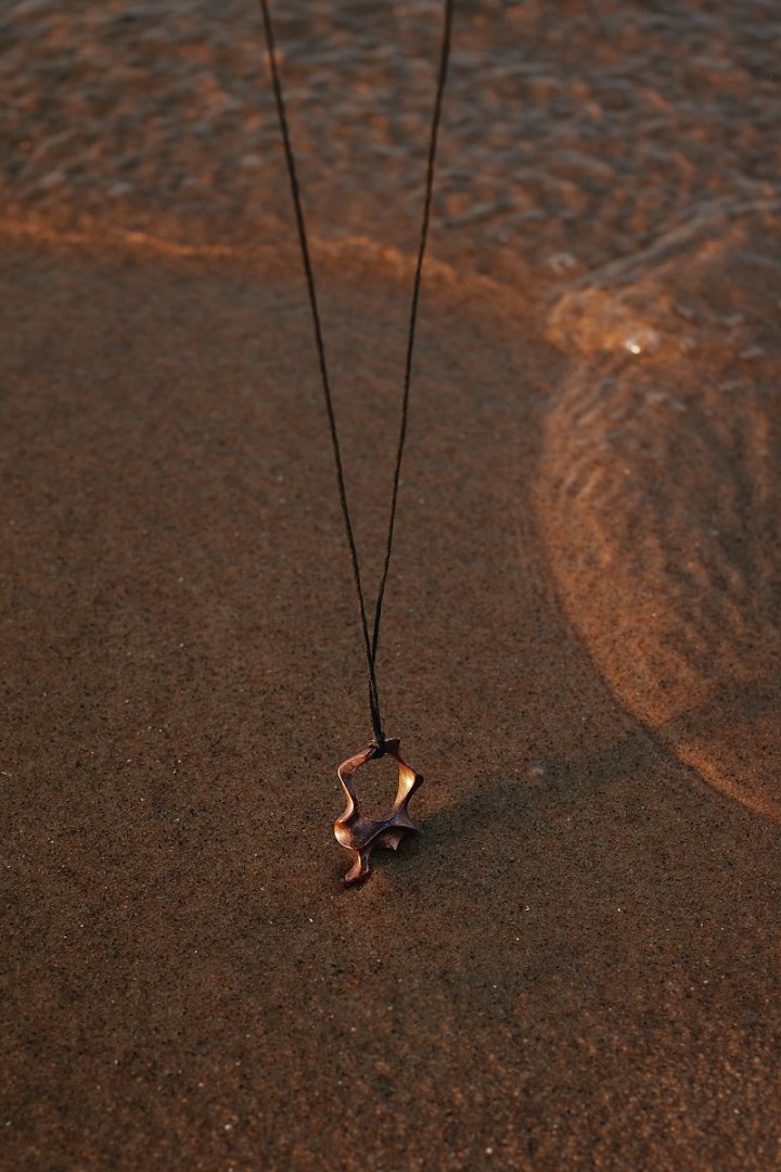 WAVES / copper ring and necklace