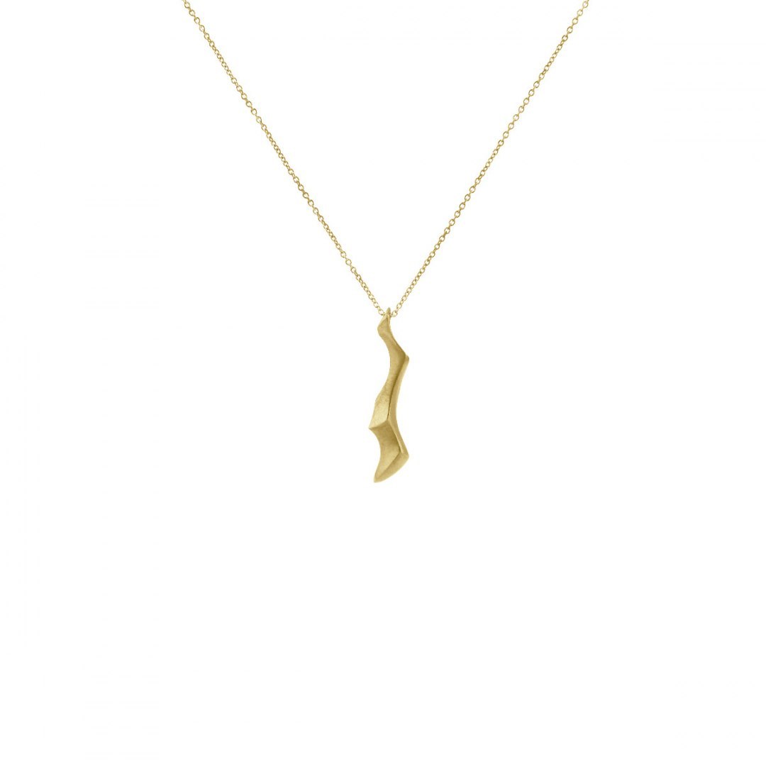 WAVES long / gold necklace