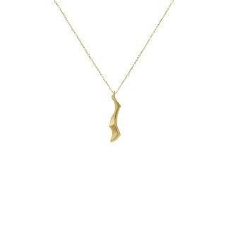 WAVES long / gold necklace