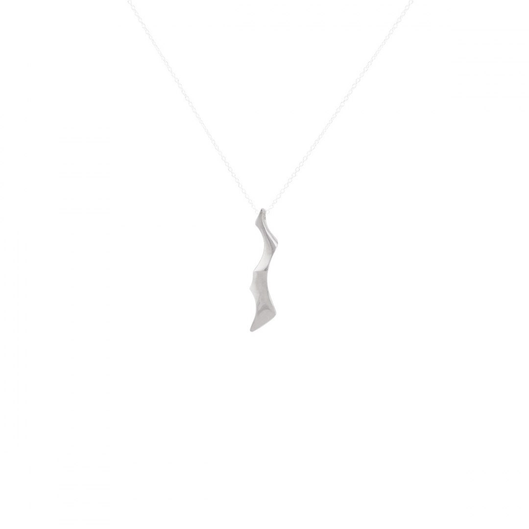WAVES long / silver necklace